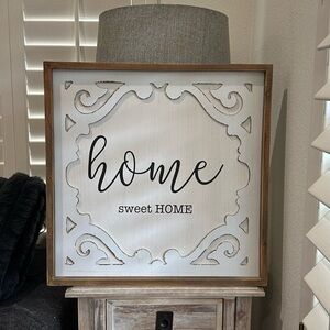 New! Large Hobby Lobby Home Sweet Home Wood Farmhouse Sign - Interior Wall Decor